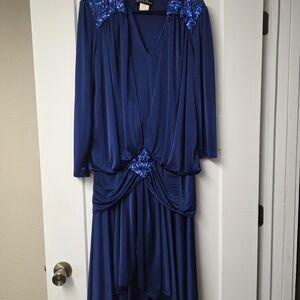 Fun Blue 80s dress